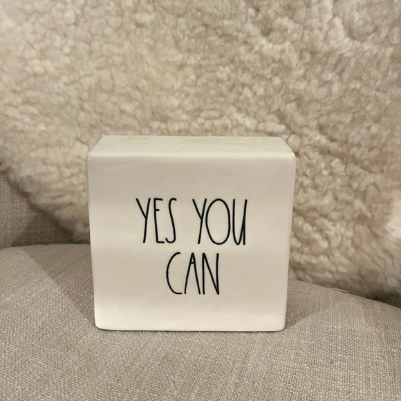 Rae Dunn Accents Rae Dunn Yes You Can Office Desk Paper Weight
